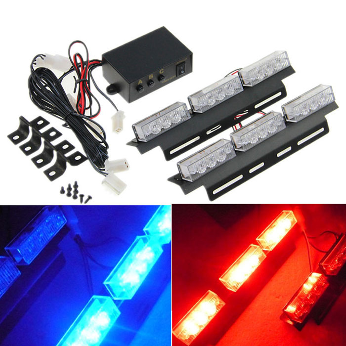 LED-Strobe-light-18LED-2modules-with-Power-Control-Box